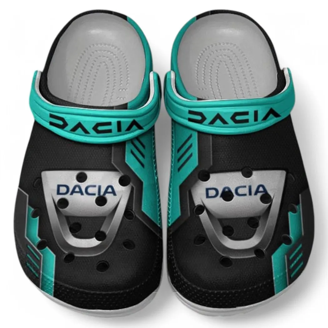 Dacia Crocs Shoes, Clogs Men Women, Gift For Dacia Fan CAR185031525242 - Cyan