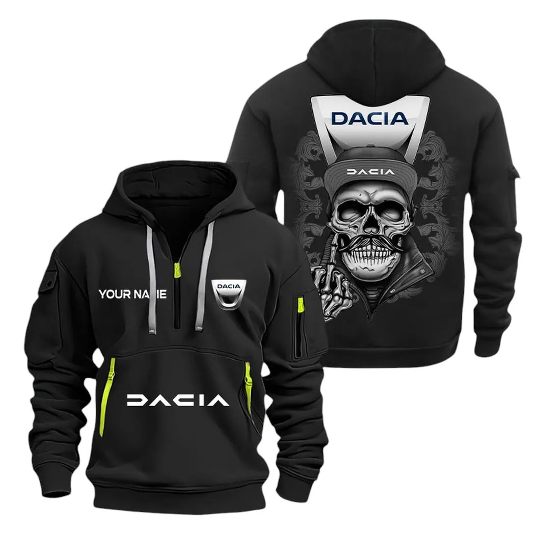 dacia half zip hoodie for men gift for dacia fan car166022625122 black b7ayd