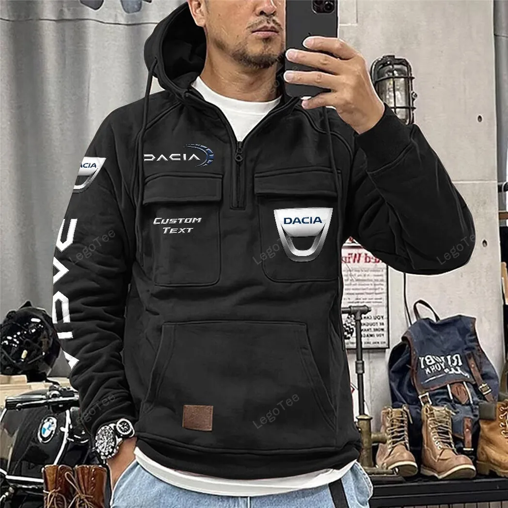 dacia tactical quarter zip hoodie car106021525053 gifts for men him husband boyfriend black