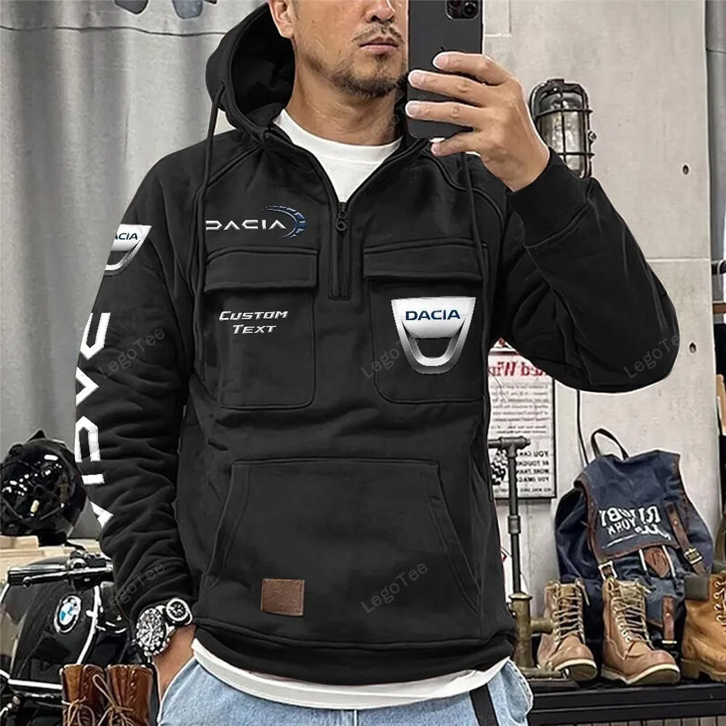 dacia tactical quarter zip hoodie gift for dacia lovers gift for him husband boyfriend black car96021425717 2 hbcsn