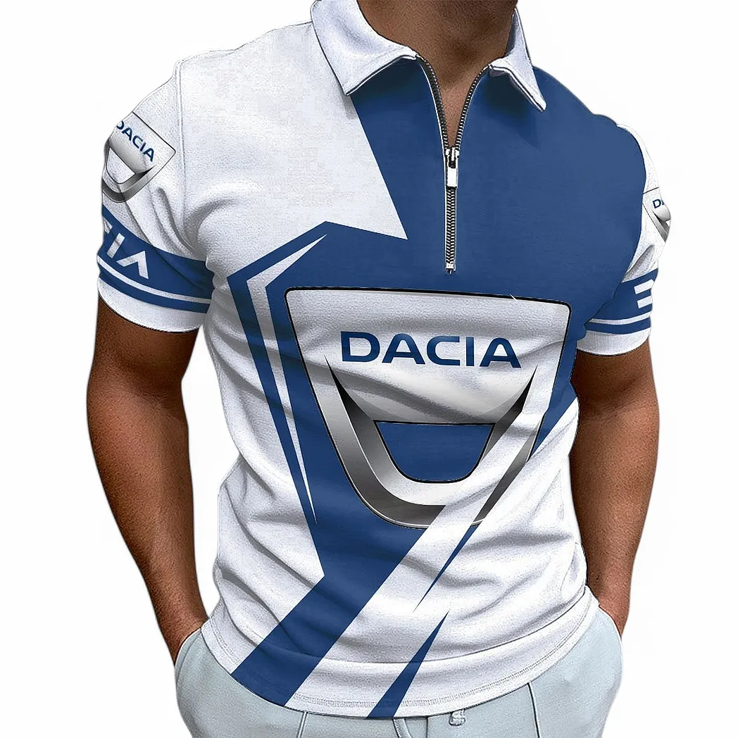 dacia zipper polo shirt for men gift for dacia fan car68022125971 sywnj