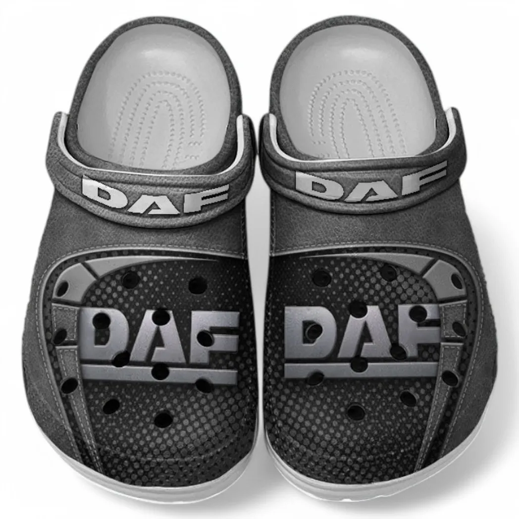 DAF Crocs Sandals For Men Women, Gift For DAF Fan CAR177031425579 - Gray