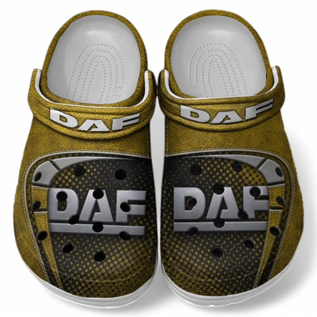 DAF Crocs Sandals For Men Women, Gift For DAF Fan CAR177031425579 - Yellow