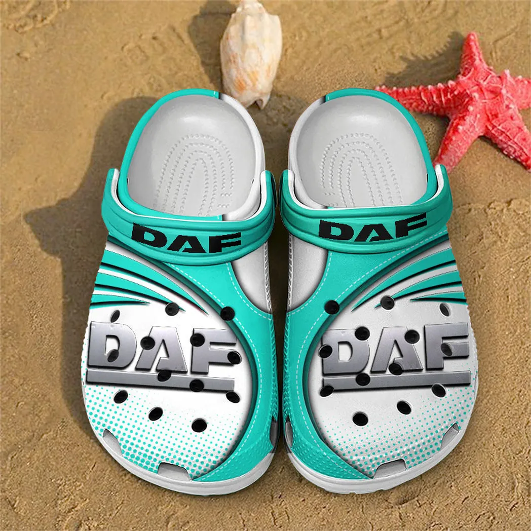 daf crocs sandals for men women gift for daf fan car181031525724 cyan ls313