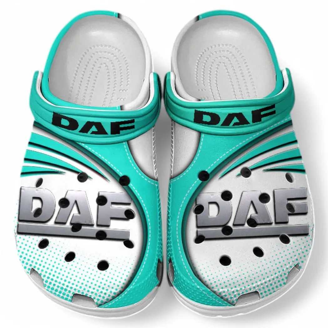 DAF Crocs Sandals For Men Women, Gift For DAF Fan CAR181031525724 - Cyan