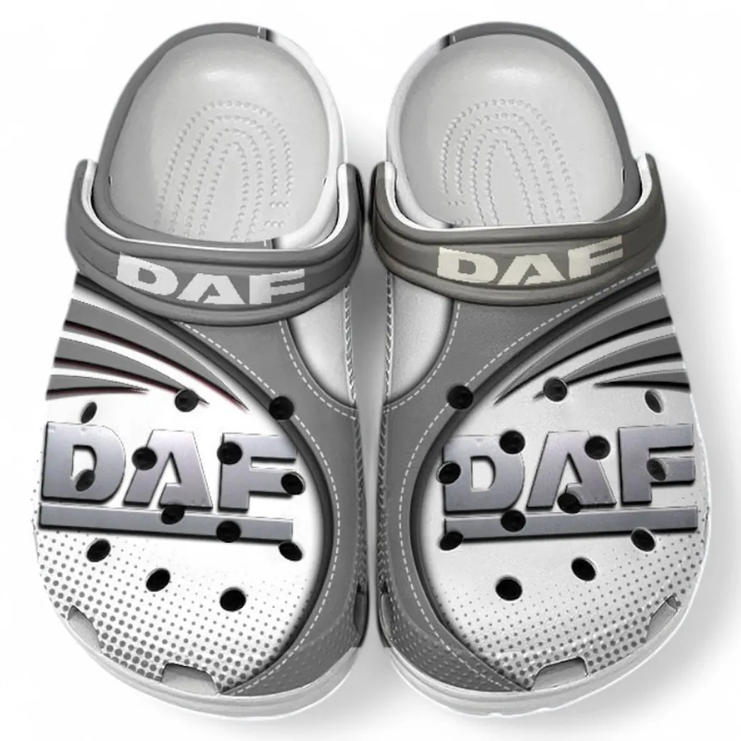DAF Crocs Sandals For Men Women, Gift For DAF Fan CAR181031525724 - Gray
