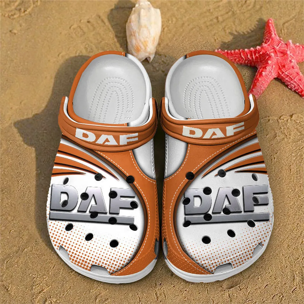 daf crocs sandals for men women gift for daf fan car181031525724 orange jfaif