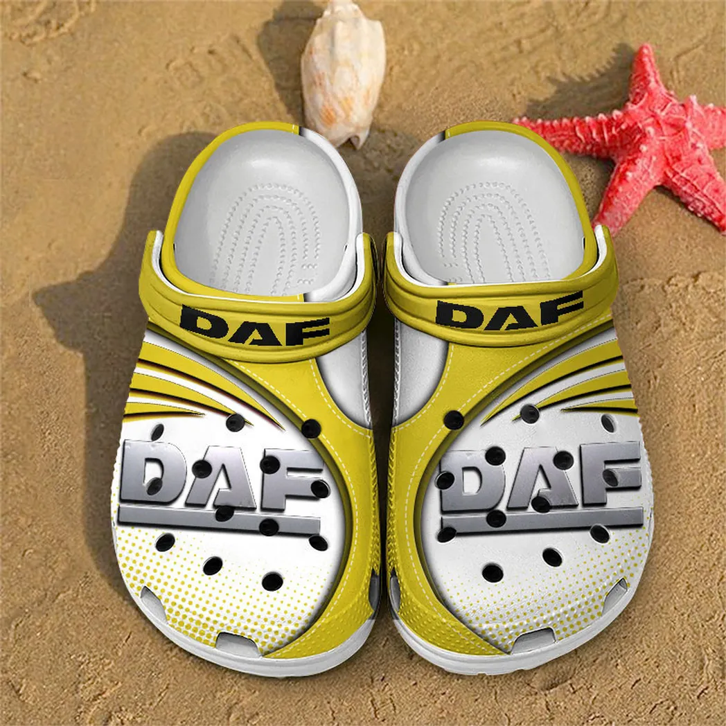 daf crocs sandals for men women gift for daf fan car181031525724 yellow