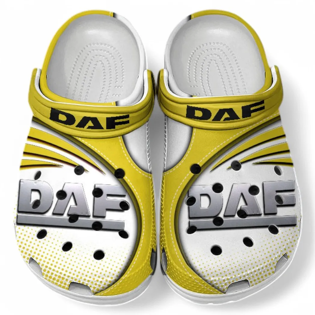 DAF Crocs Sandals For Men Women, Gift For DAF Fan CAR181031525724 - Yellow