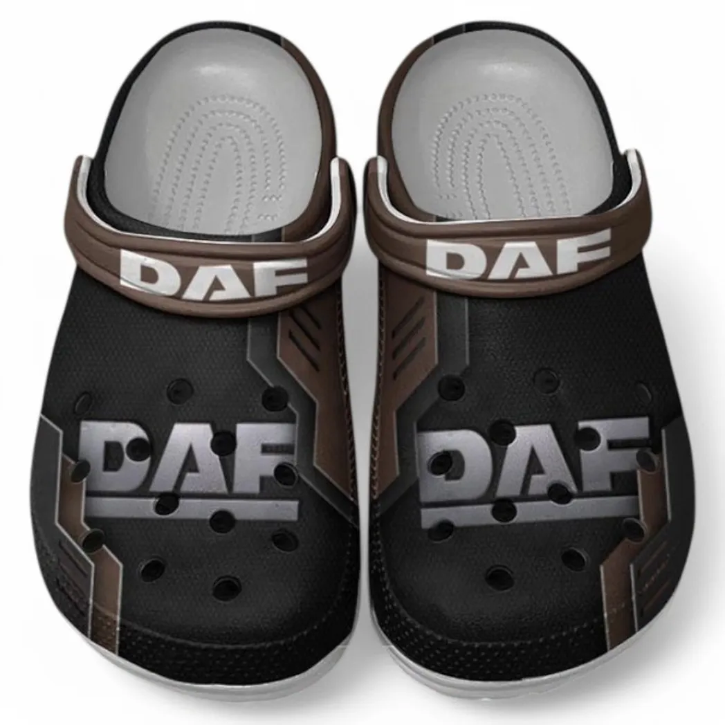 DAF Crocs Shoes, Clogs Men Women, Gift For DAF Fan CAR185031525260 - Brown