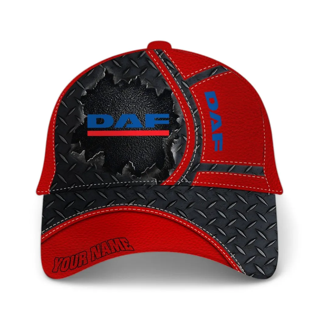 DAF Trucks Classic Cap, Gift For DAF Trucks Lovers, Gift For Him, Husband, Boyfriend - Red CAR49021825018-6