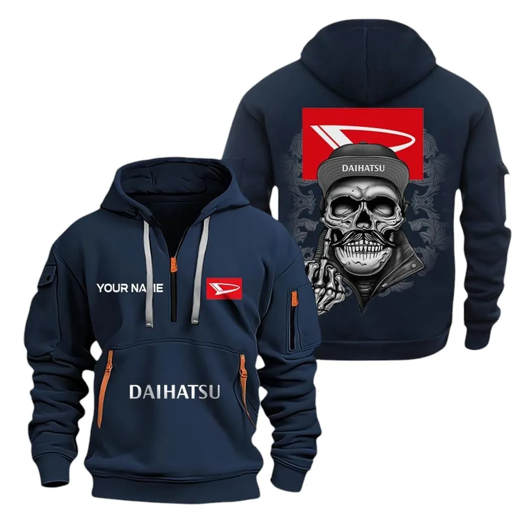 daihatsu half zip hoodie for men gift for daihatsu fan car166022625228 navy dljbh