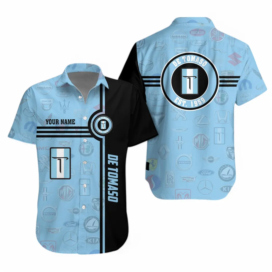 de tomaso hawaiian shirt for men all logo gift for de tomaso fan car174022525024 butp9