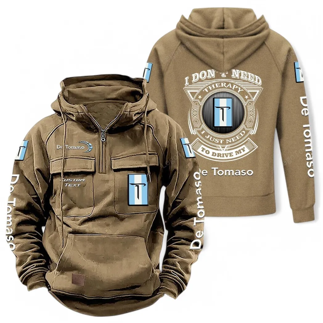 de tomaso tactical quarter zip hoodie car106021525071 gifts for men him husband boyfriend khaki mptmk