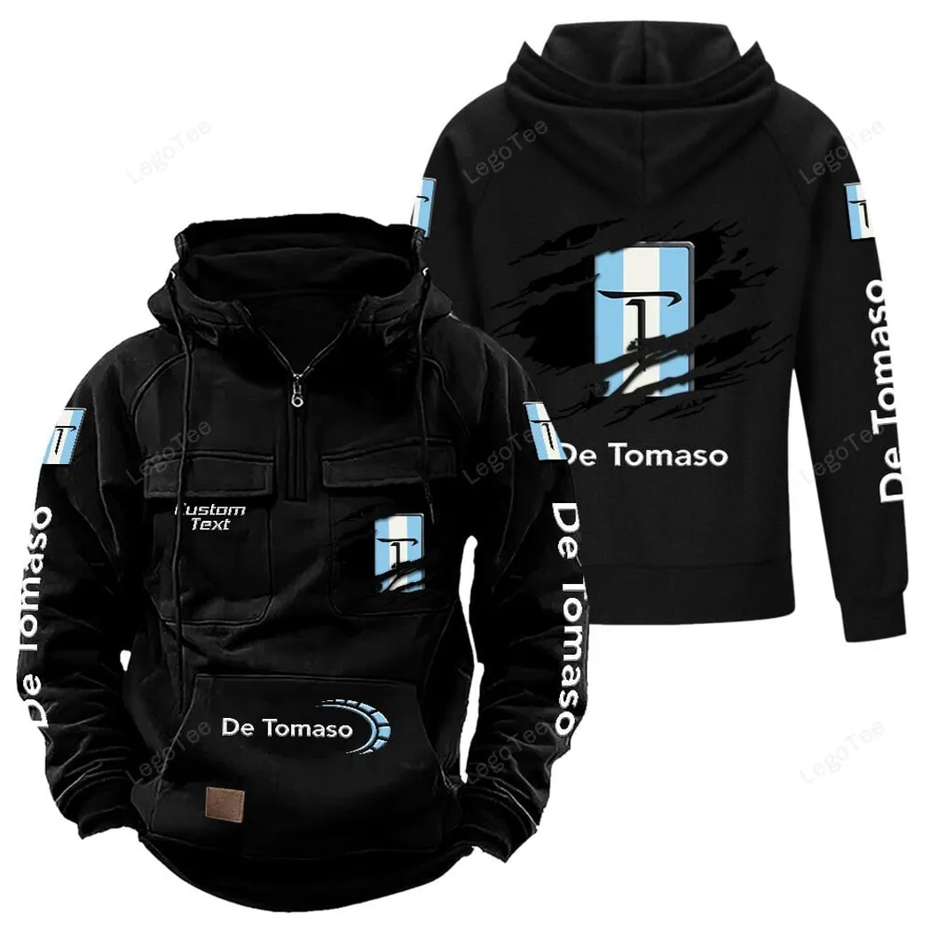 de tomaso tactical quarter zip hoodie gift for de tomaso lovers gift for him husband boyfriend black car122021425055 2 vmqp2