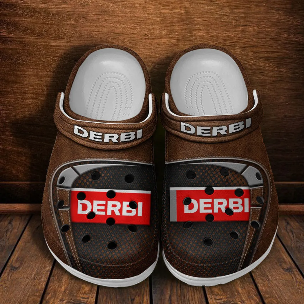 derbi crocs shoes clogs men women gift for derbi fan car183031725134 brown 357lk
