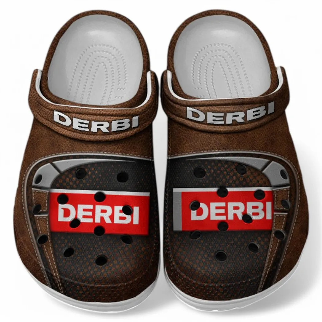 derbi crocs shoes clogs men women gift for derbi fan car183031725134 brown esaw6