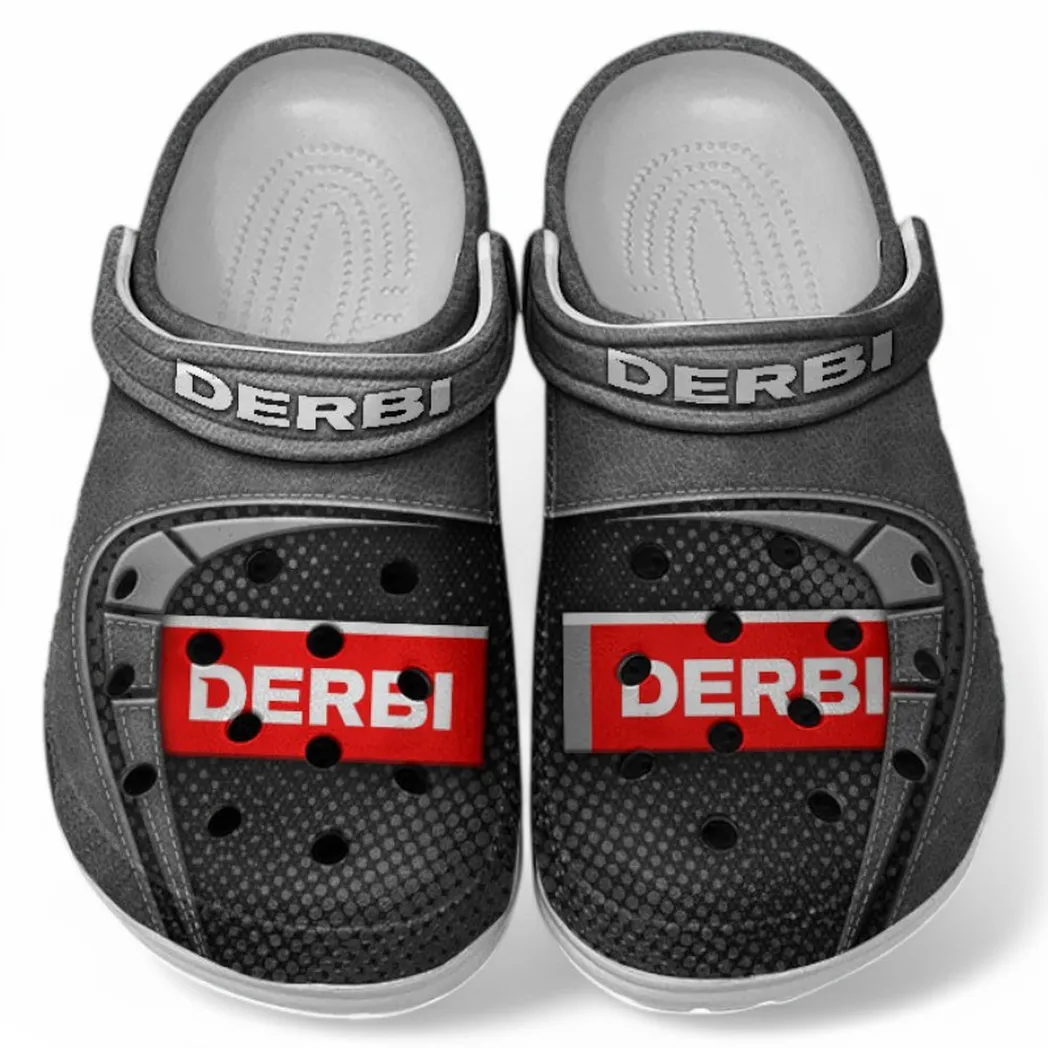 Derbi Crocs Shoes, Clogs Men Women, Gift For Derbi Fan CAR183031725134 - Gray
