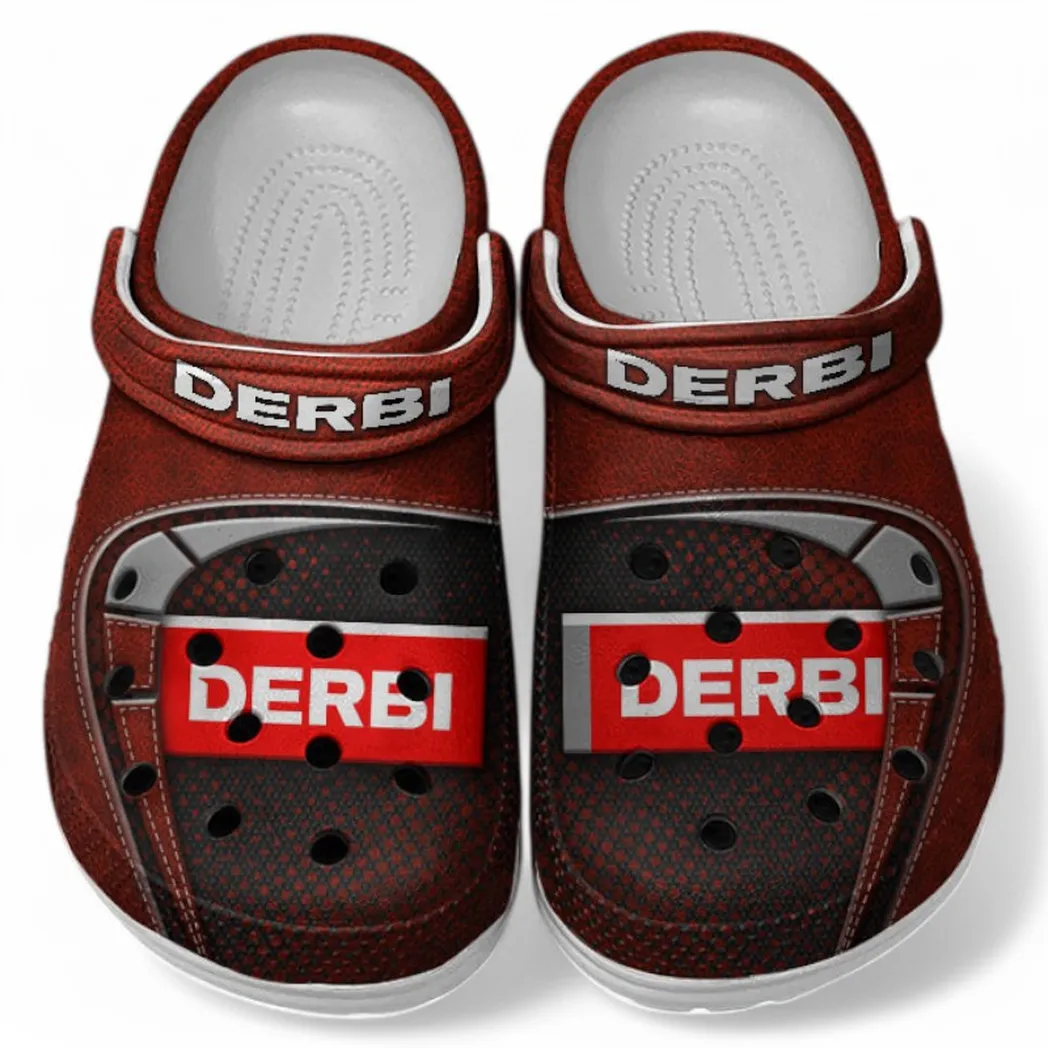 Derbi Crocs Shoes, Clogs Men Women, Gift For Derbi Fan CAR183031725134 - Red