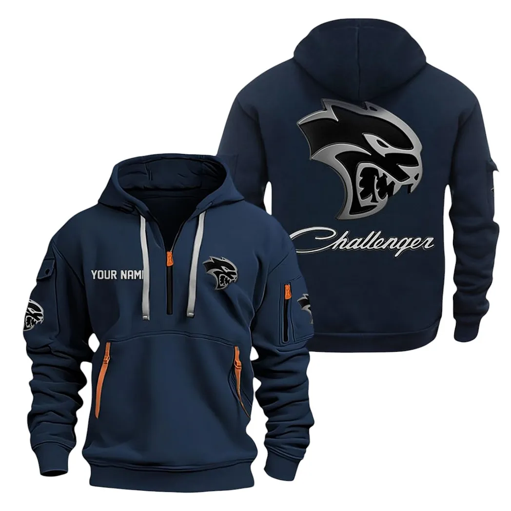 dodge challenger half zip hoodie for men gift for dodge challenger lovers car20022125717 navy 5m6s7