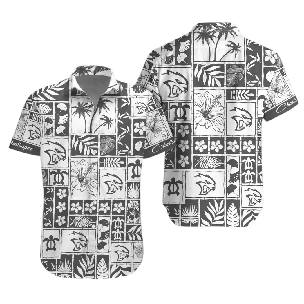 dodge challenger hawaiian shirt for men gift for dodge challenger lovers gift for him husband boyfriend car35021425029 1 qh234