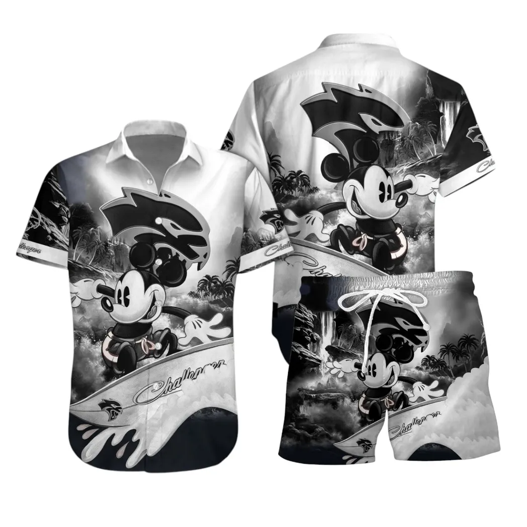 Dodge Challenger Hawaiian Shirt Set, Gift For Dodge Challenger Lovers, Gift For Him, Husband, Boyfriend CAR53030625027