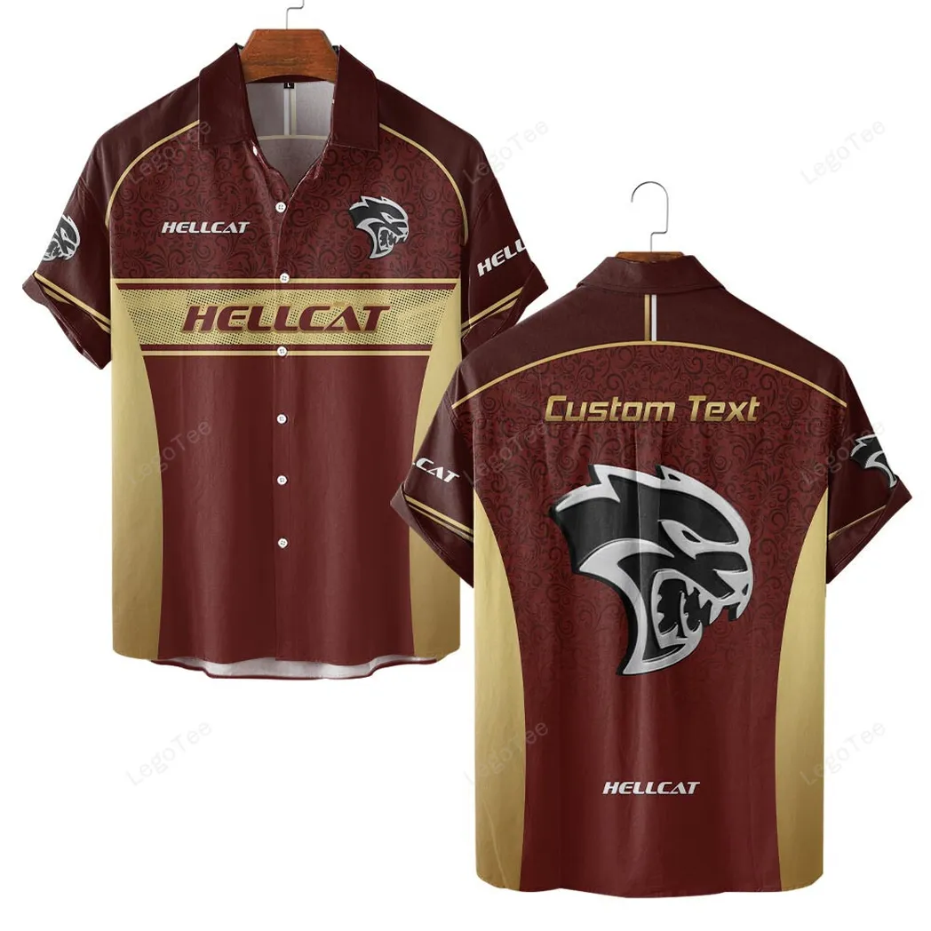 Dodge Challenger Hellcat Custom Hawaiian Shirts For Men, Gift For Dodge Challenger Hellcat Lovers, Gift For Him, Husband, Boyfriend CAR137021325967-3