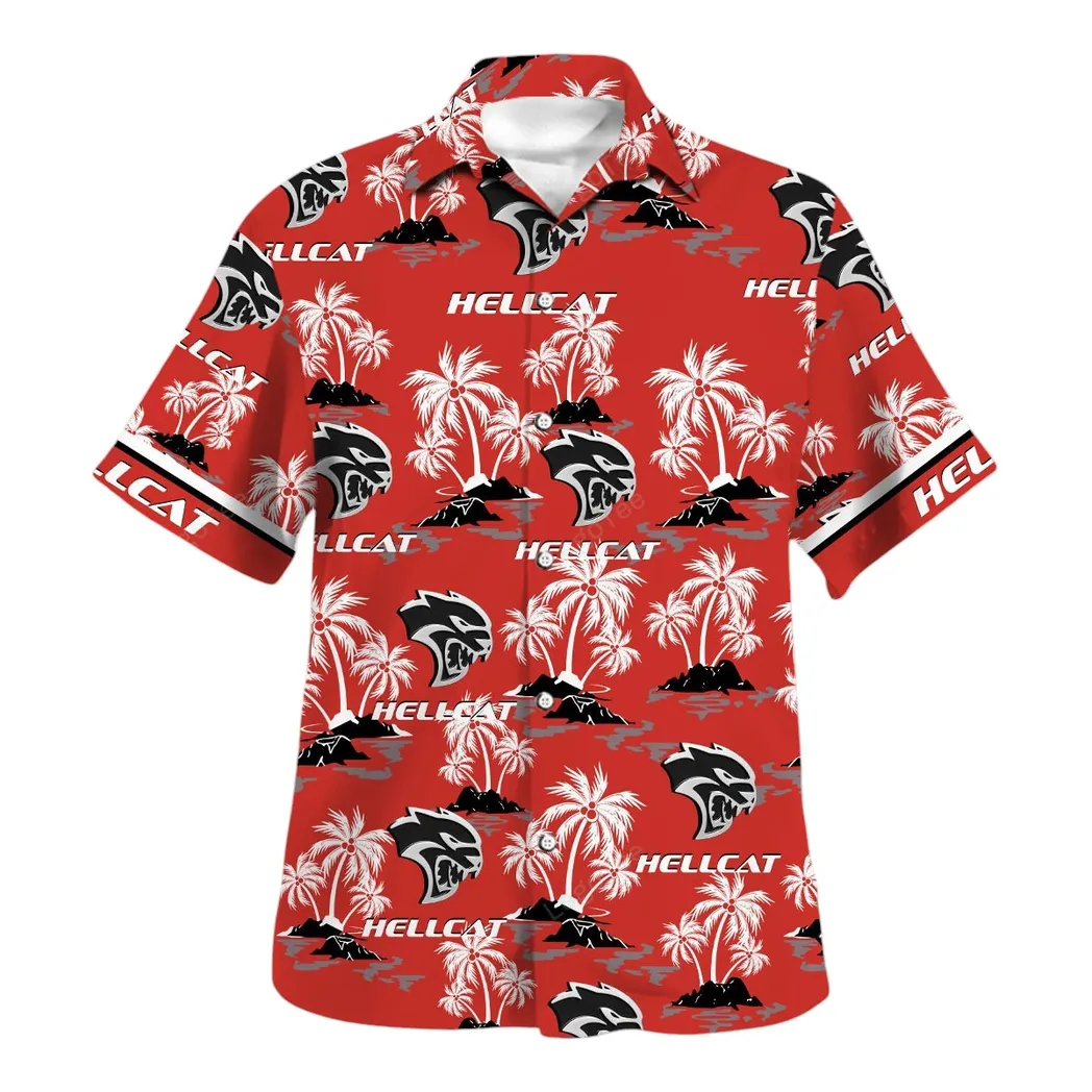 dodge challenger hellcat hawaiian shirt set for men gift for dodge challenger hellcat lovers gift for him husband boyfriend car144021125524 1 bcqb5