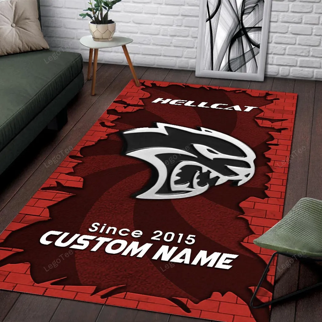 dodge challenger hellcat rug gift for dodge challenger hellcat lovers gift for him husband boyfriend car133021225697