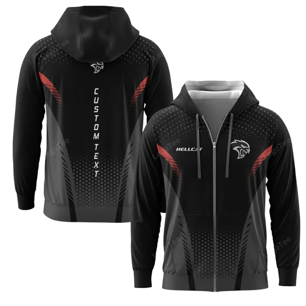Dodge Challenger Hellcat Zipper Hoodie, Gift For Dodge Challenger Hellcat Lovers, Gift For Him, Husband, Boyfriend CAR10803122529