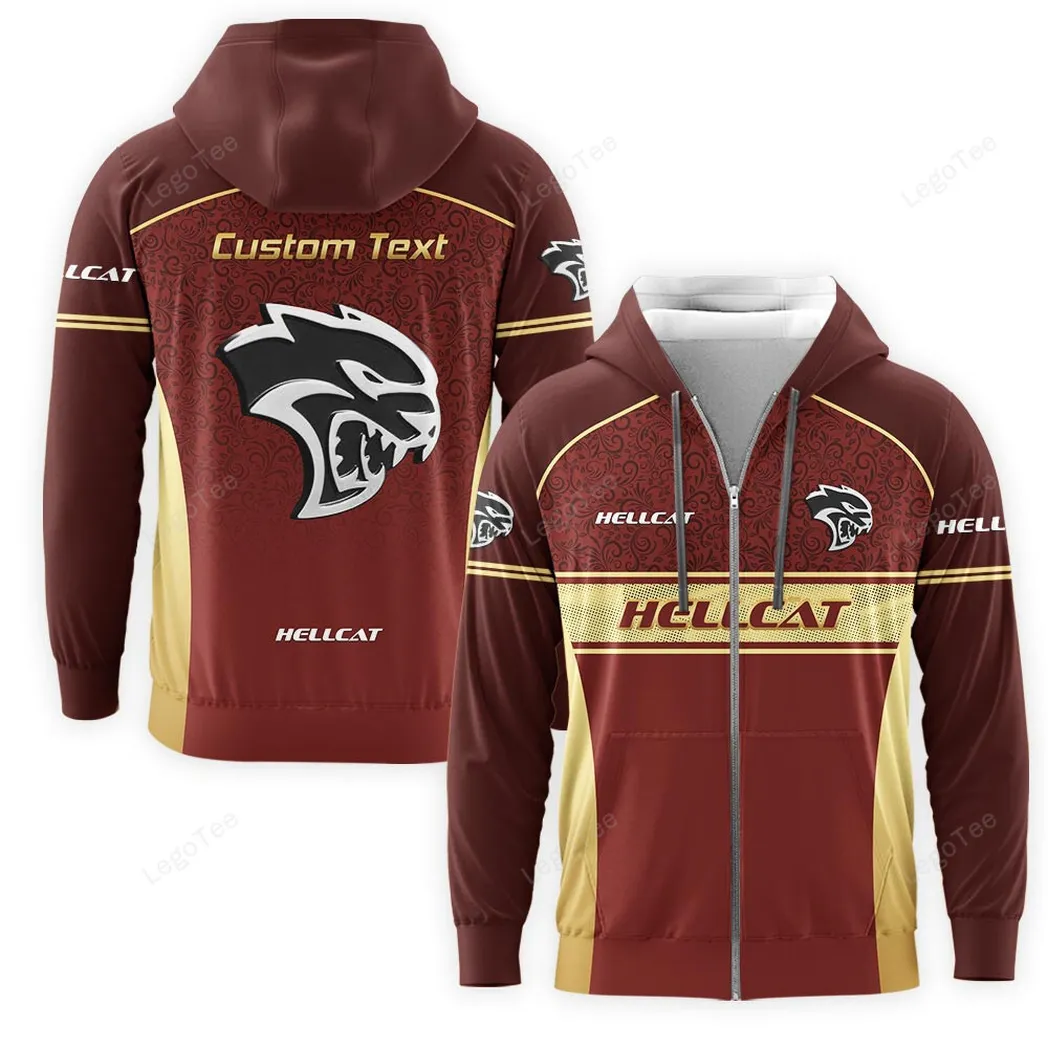 dodge challenger hellcat zipper hoodie gift for dodge challenger hellcat lovers gift for him husband boyfriend car137021325967 6