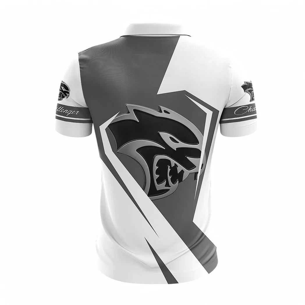 dodge challenger zipper polo shirt for men gift for dodge challenger fan car68022125950 15bmk