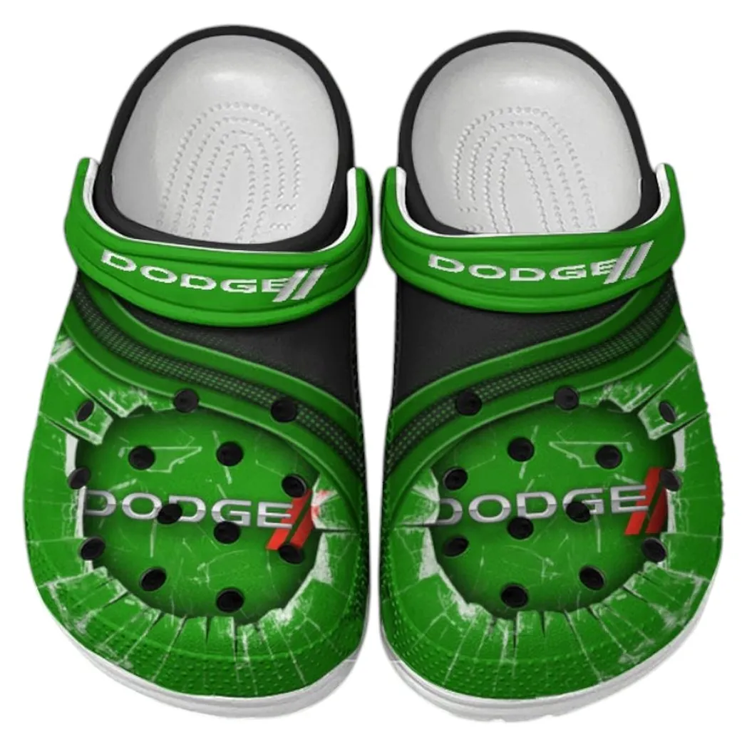 Dodge Crocs Clogs Men Women, Gift For Dodge Fan CAR188032025182 - Green