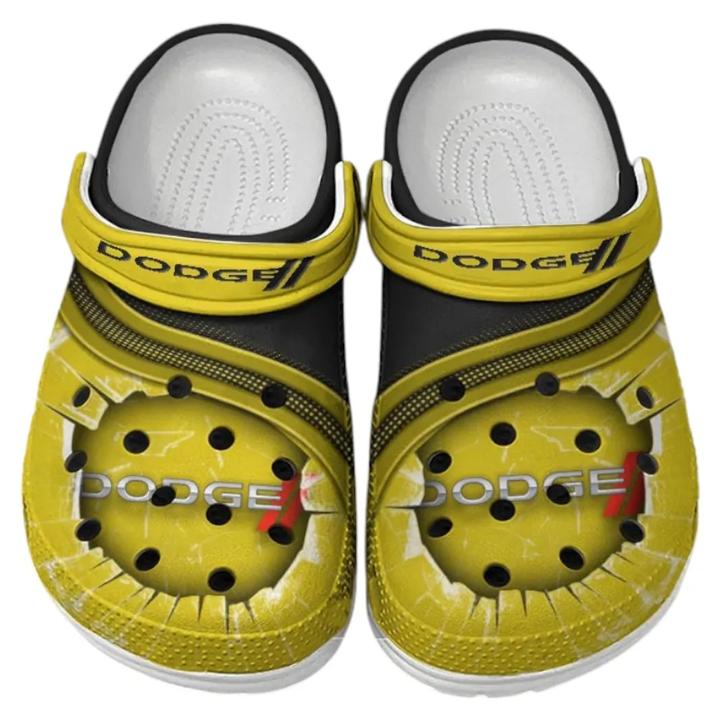 dodge crocs clogs men women gift for dodge fan car188032025182 yellow 2wav4