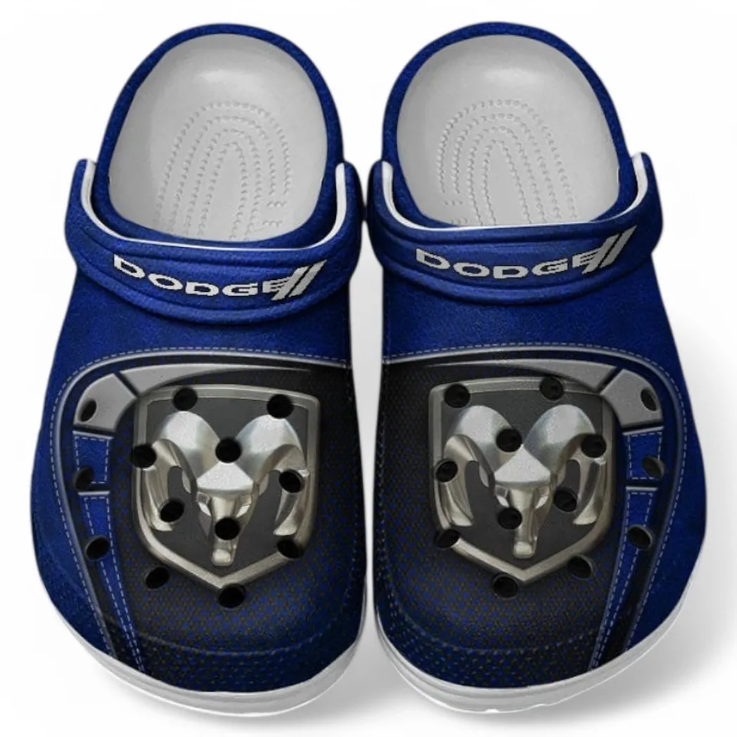 Dodge Crocs Sandals For Men Women, Gift For Dodge Fan CAR177031425591 - Blue