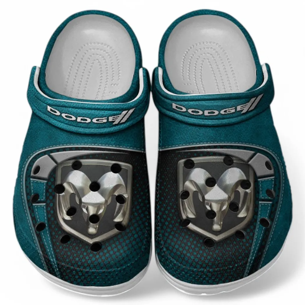Dodge Crocs Sandals For Men Women, Gift For Dodge Fan CAR177031425591 - Cyan