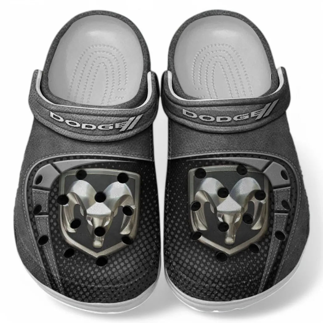Dodge Crocs Sandals For Men Women, Gift For Dodge Fan CAR177031425591 - Gray