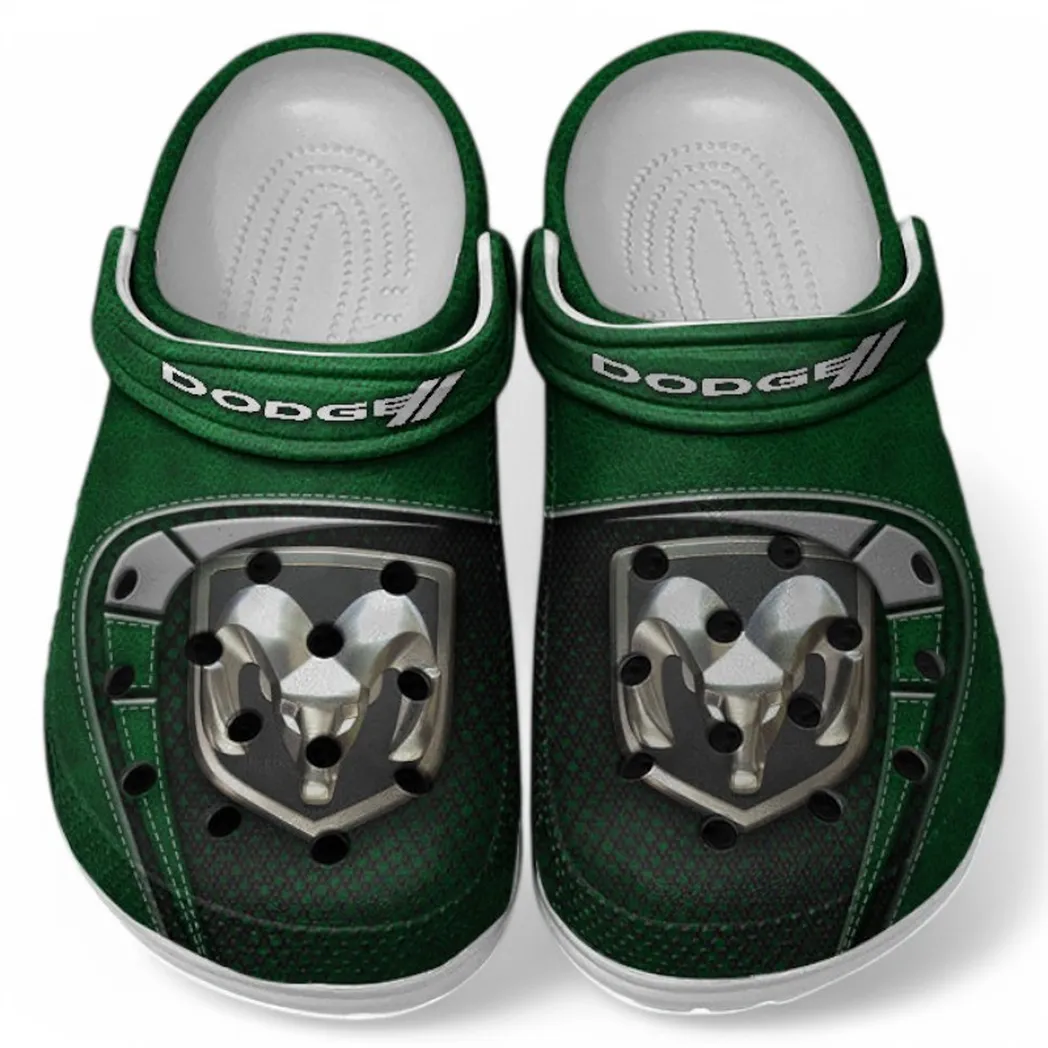 Dodge Crocs Sandals For Men Women, Gift For Dodge Fan CAR177031425591 - Green