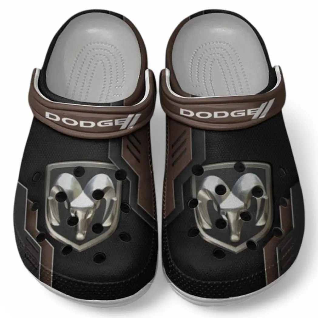 dodge crocs shoes clogs men women gift for dodge fan car185031525254 brown ko173