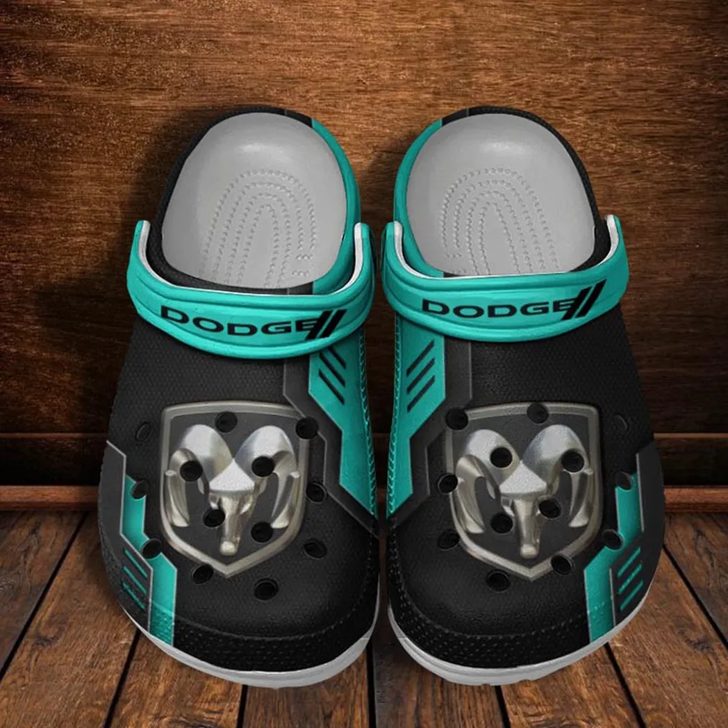 dodge crocs shoes clogs men women gift for dodge fan car185031525254 cyan