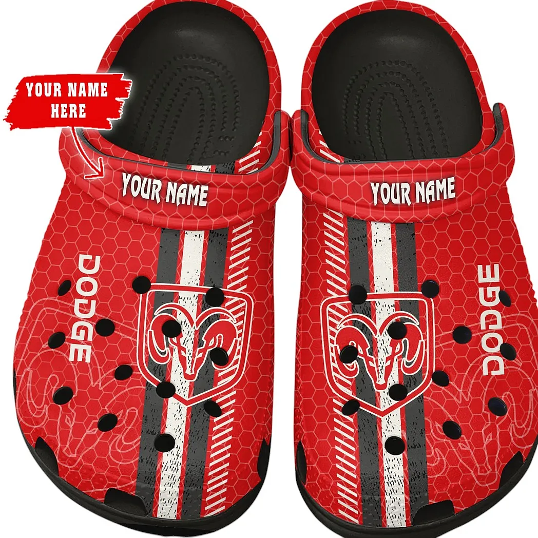 dodge crocs shoes gift for dodge lovers birthday gift for husband boyfriend car82022025586 black ajab1