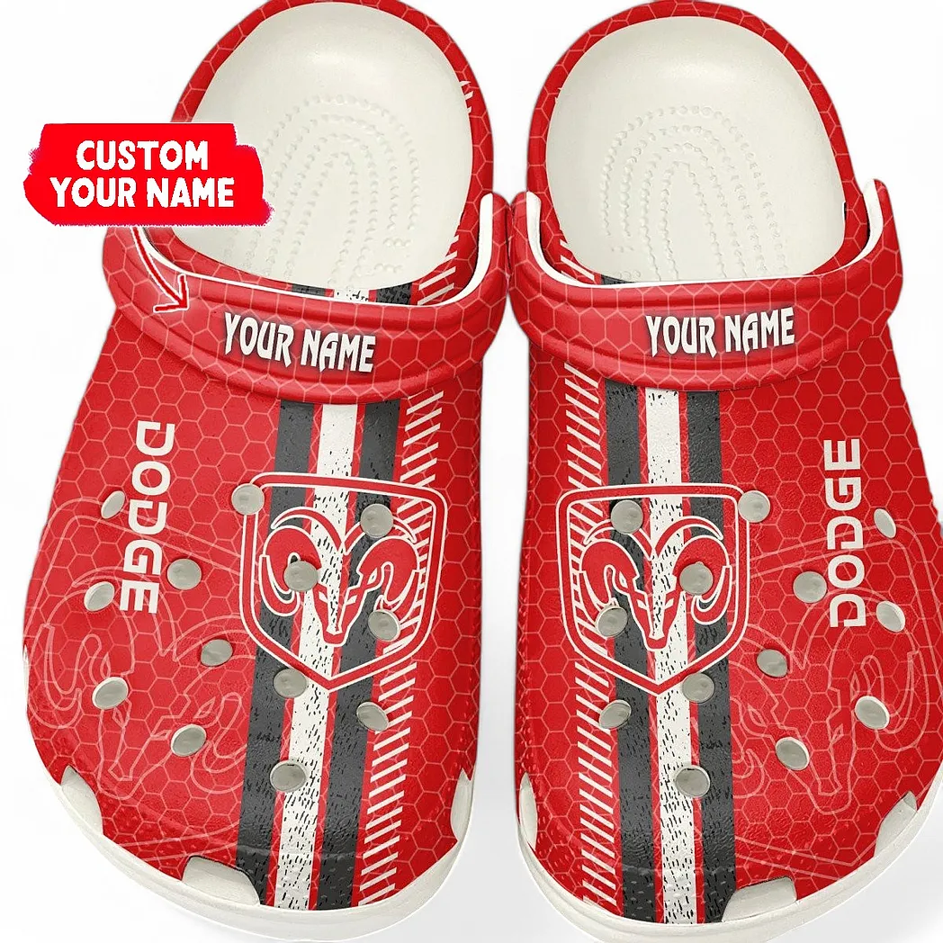dodge crocs shoes gift for dodge lovers birthday gift for husband boyfriend car82022025586 white