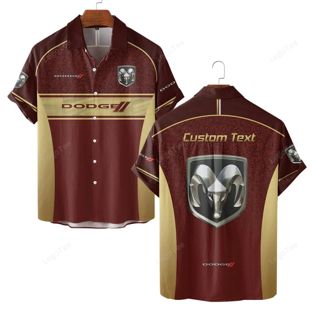 dodge custom hawaiian shirts for men gift for dodge lovers gift for him husband boyfriend car137021325956 3