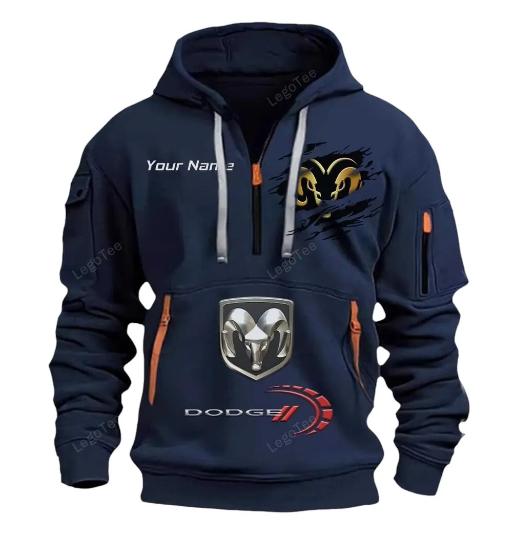 dodge half zip hoodie car113021425814 best gift for him husband boyfriend navy cda32