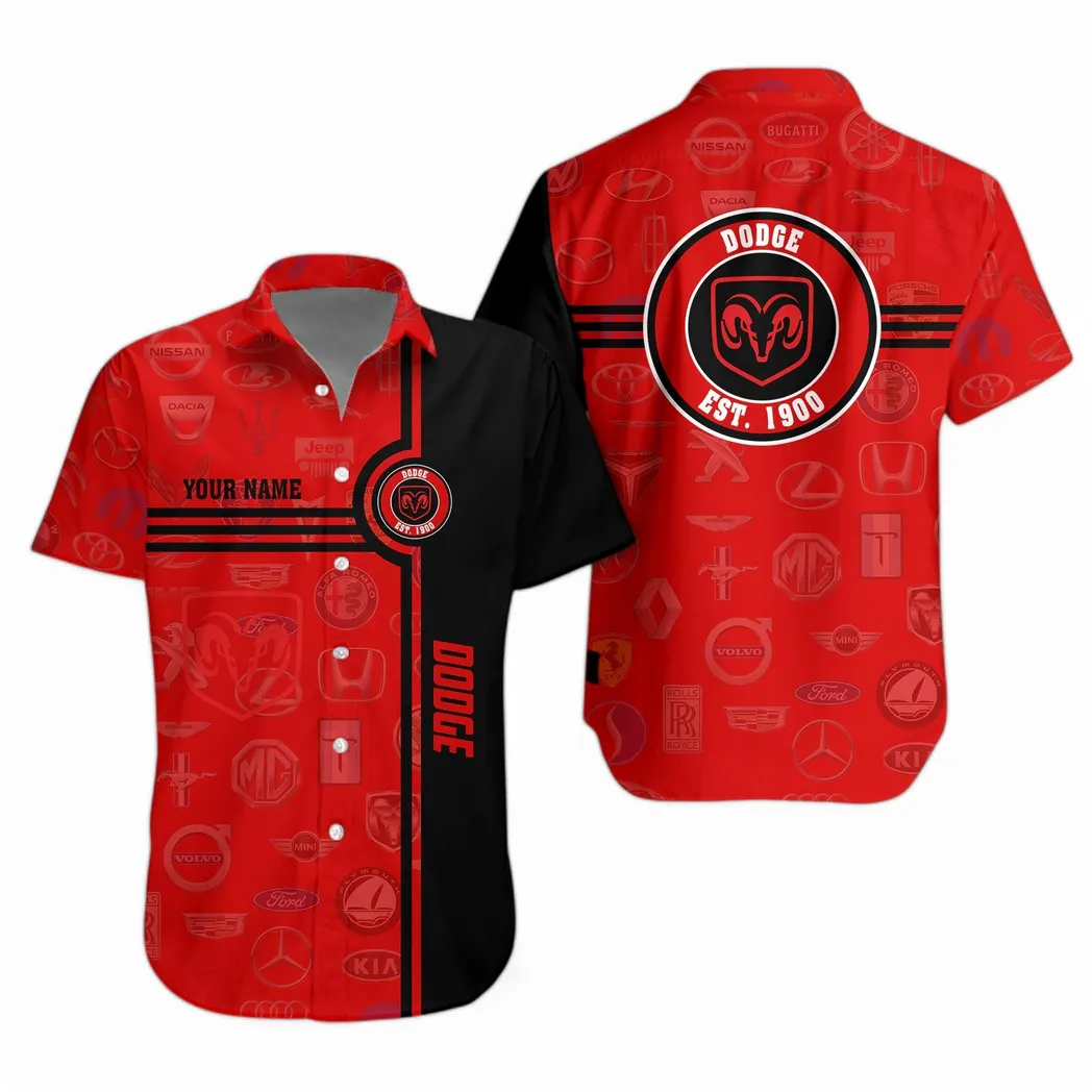 dodge hawaiian shirt for men all logo gift for dodge fan car174022525049 hogyf
