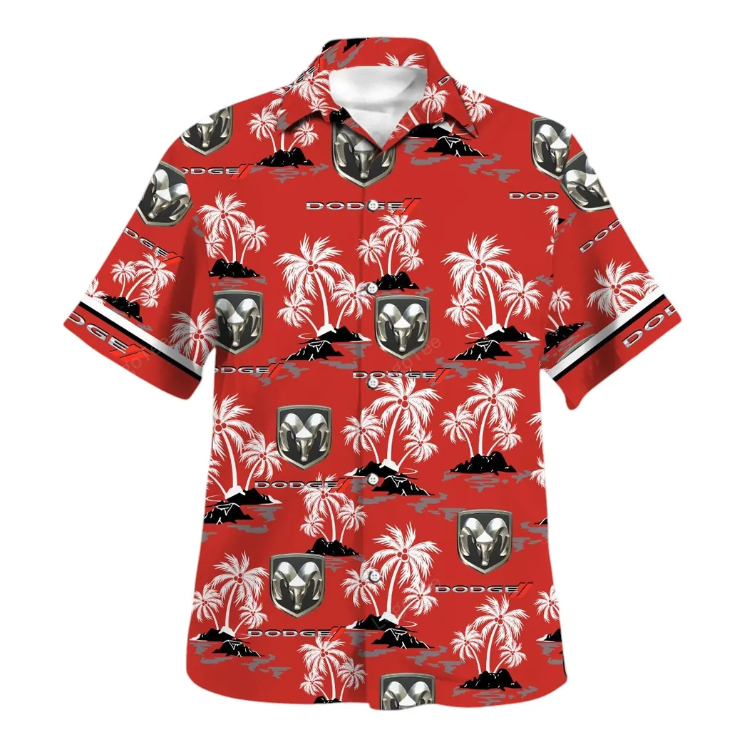 dodge hawaiian shirt for men gift for dodge lovers gift for him husband boyfriend car144021125515 2