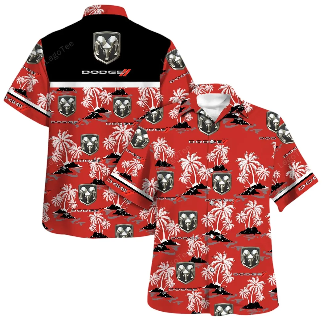 dodge hawaiian shirt set for men gift for dodge lovers gift for him husband boyfriend car144021125515 1 wrqkz