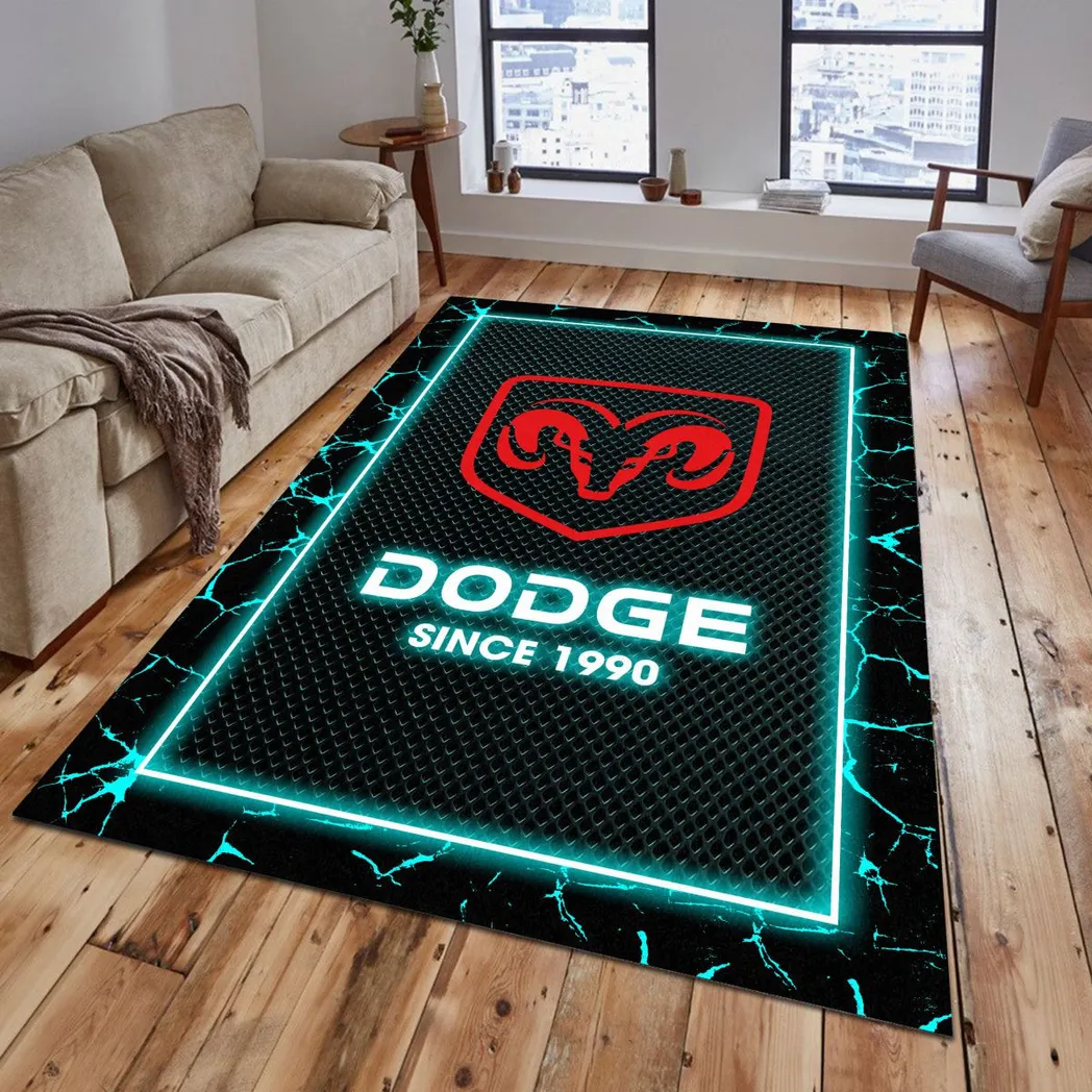 dodge rug gift for dodge lovers gift for him husband boyfriend car5202192520 cyan il23f