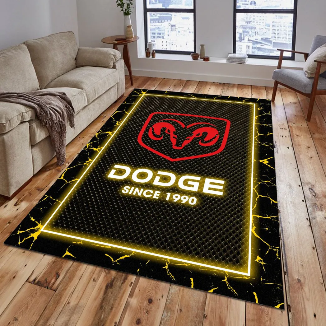 dodge rug gift for dodge lovers gift for him husband boyfriend car5202192520 yellow qm8ga