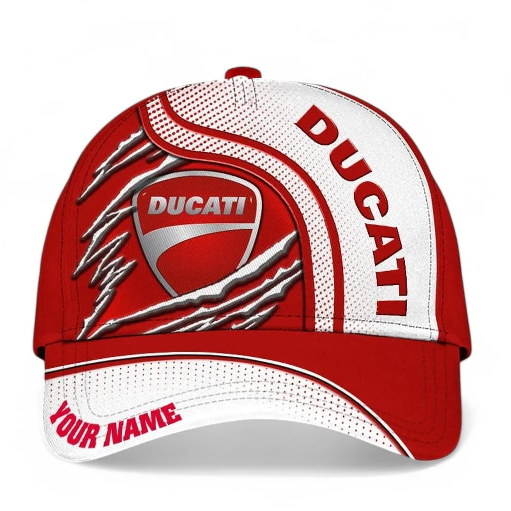Ducati Classic Cap, Gift For Ducati Lovers, Gift For Him, Husband, Boyfriend CAR50021825028 - White